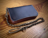 Special Trucker Wallet Vintage Russet Bicolor TexuCrafts